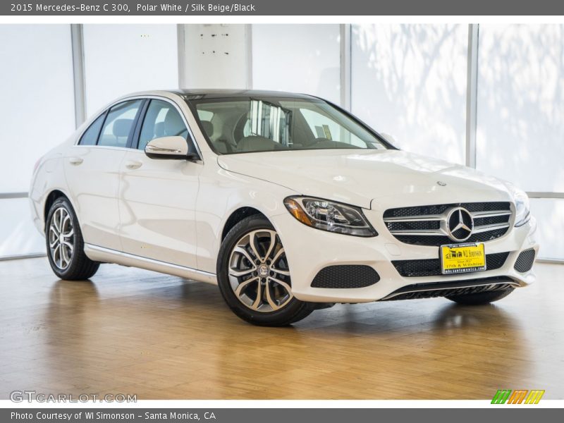 Polar White / Silk Beige/Black 2015 Mercedes-Benz C 300