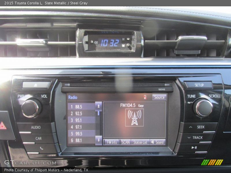 Slate Metallic / Steel Gray 2015 Toyota Corolla L