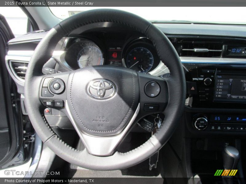 Slate Metallic / Steel Gray 2015 Toyota Corolla L
