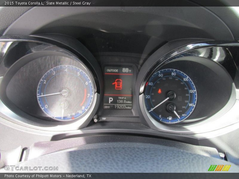 Slate Metallic / Steel Gray 2015 Toyota Corolla L