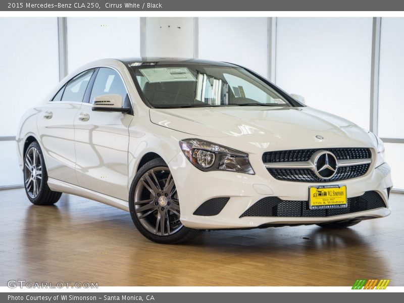 Cirrus White / Black 2015 Mercedes-Benz CLA 250