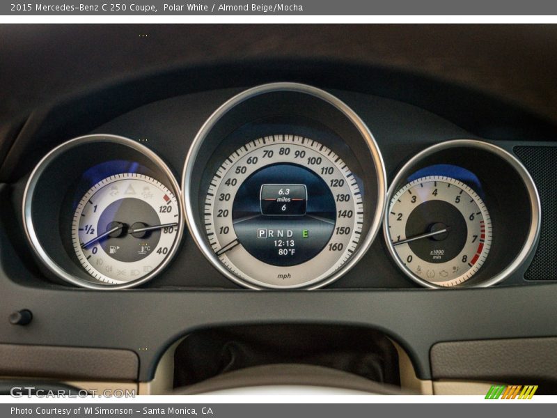 Polar White / Almond Beige/Mocha 2015 Mercedes-Benz C 250 Coupe