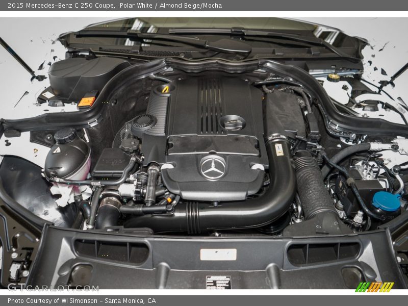 Polar White / Almond Beige/Mocha 2015 Mercedes-Benz C 250 Coupe
