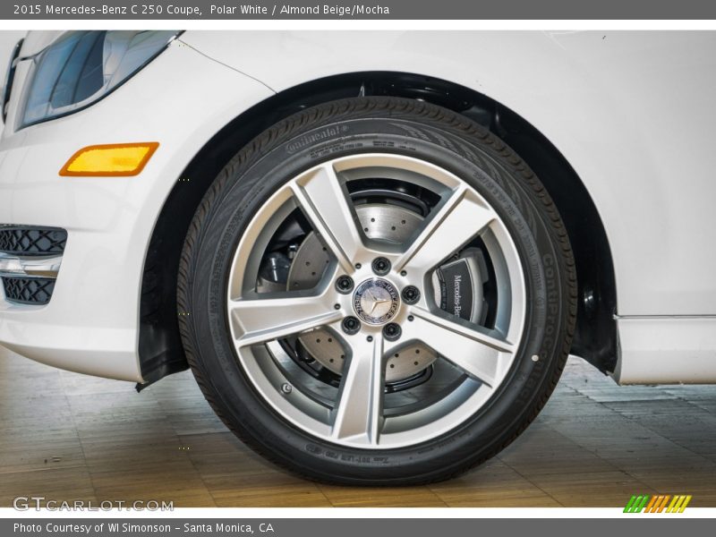 Polar White / Almond Beige/Mocha 2015 Mercedes-Benz C 250 Coupe