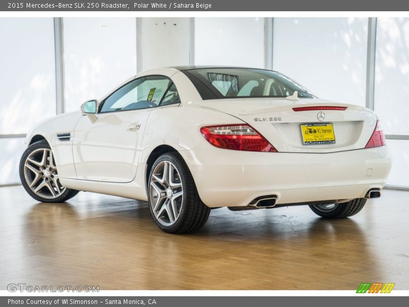 Polar White / Sahara Beige 2015 Mercedes-Benz SLK 250 Roadster