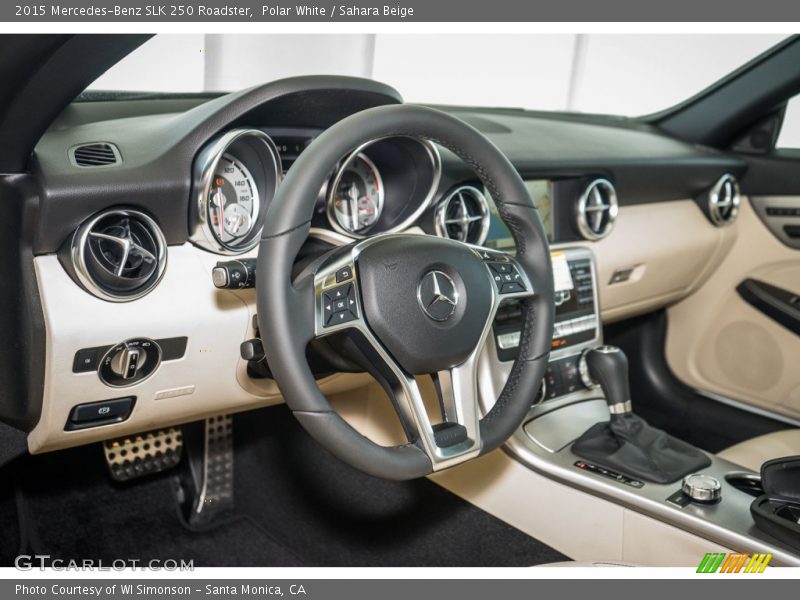 Polar White / Sahara Beige 2015 Mercedes-Benz SLK 250 Roadster