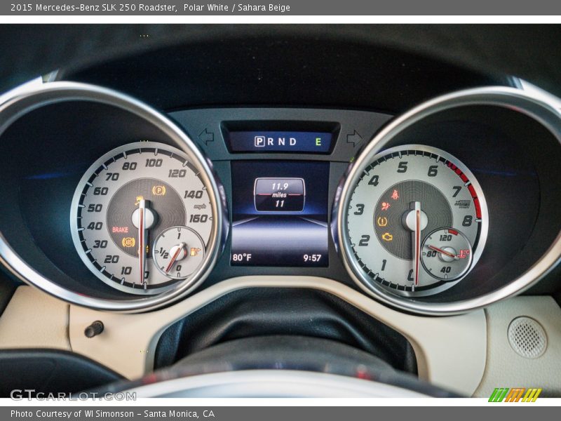 Polar White / Sahara Beige 2015 Mercedes-Benz SLK 250 Roadster