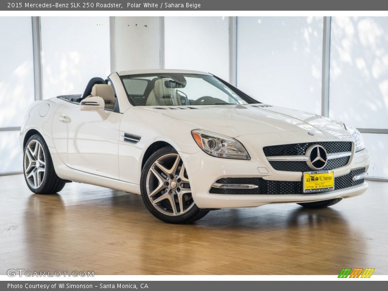 Polar White / Sahara Beige 2015 Mercedes-Benz SLK 250 Roadster