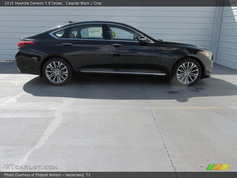 Caspian Black / Gray 2015 Hyundai Genesis 3.8 Sedan