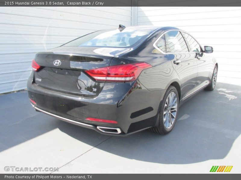 Caspian Black / Gray 2015 Hyundai Genesis 3.8 Sedan
