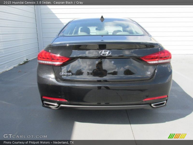 Caspian Black / Gray 2015 Hyundai Genesis 3.8 Sedan