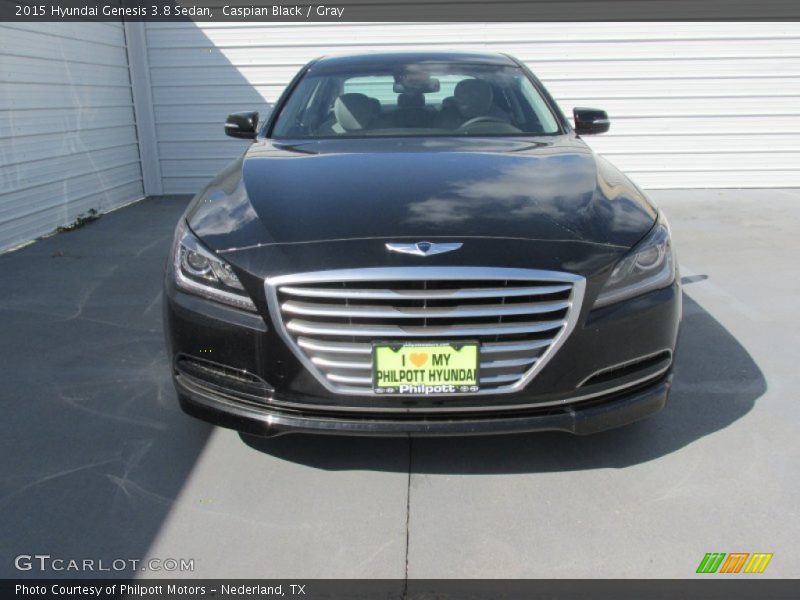 Caspian Black / Gray 2015 Hyundai Genesis 3.8 Sedan