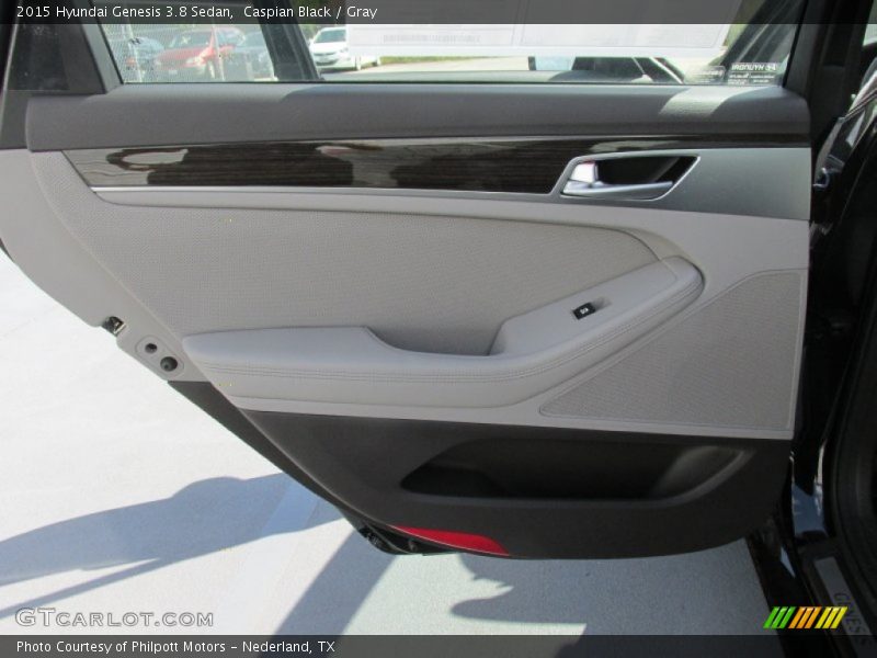 Caspian Black / Gray 2015 Hyundai Genesis 3.8 Sedan