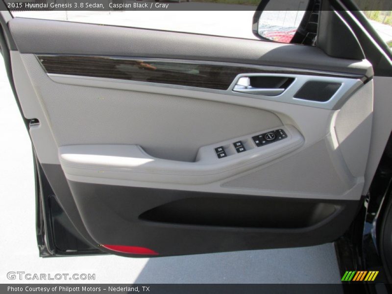 Caspian Black / Gray 2015 Hyundai Genesis 3.8 Sedan