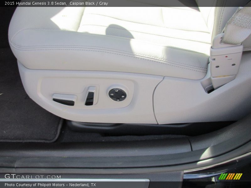 Caspian Black / Gray 2015 Hyundai Genesis 3.8 Sedan
