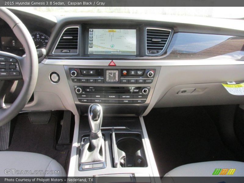 Caspian Black / Gray 2015 Hyundai Genesis 3.8 Sedan