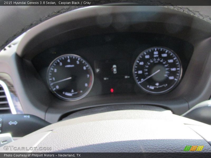 Caspian Black / Gray 2015 Hyundai Genesis 3.8 Sedan