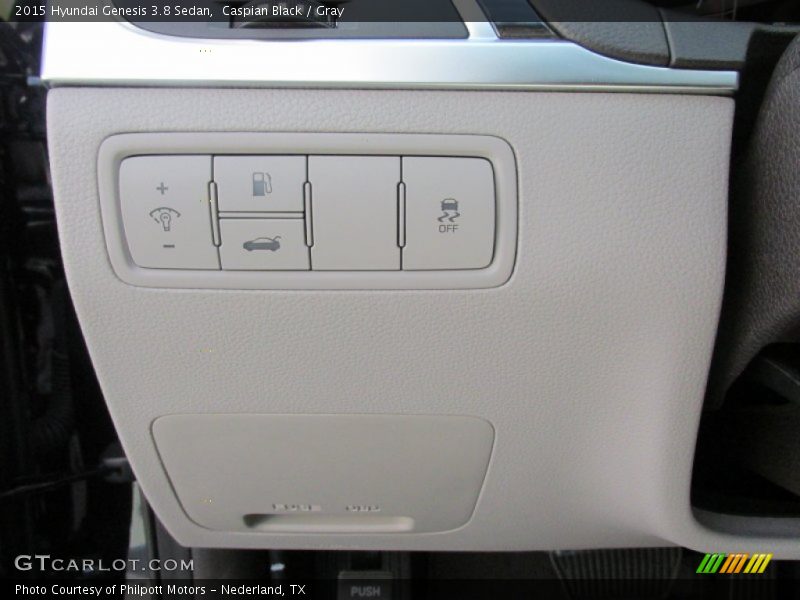 Caspian Black / Gray 2015 Hyundai Genesis 3.8 Sedan