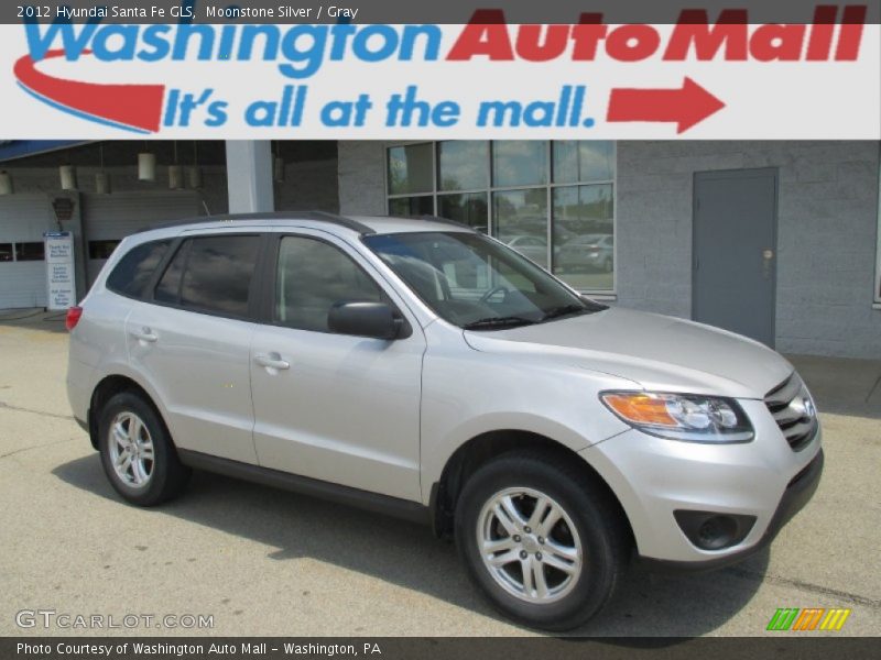 Moonstone Silver / Gray 2012 Hyundai Santa Fe GLS