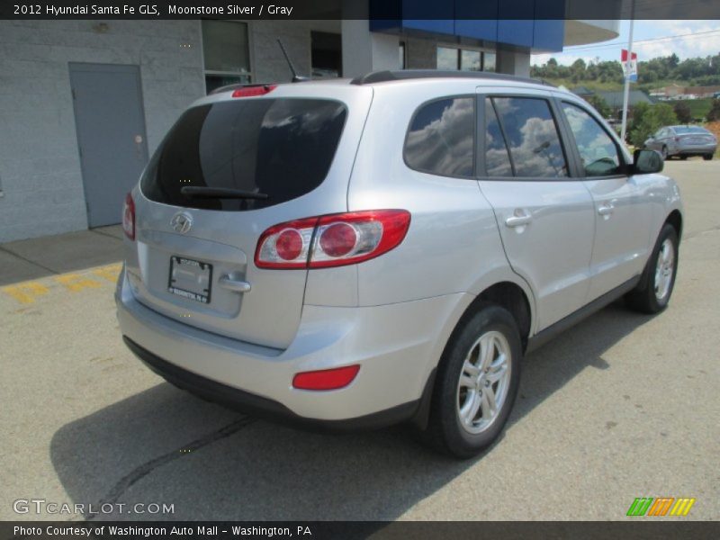 Moonstone Silver / Gray 2012 Hyundai Santa Fe GLS