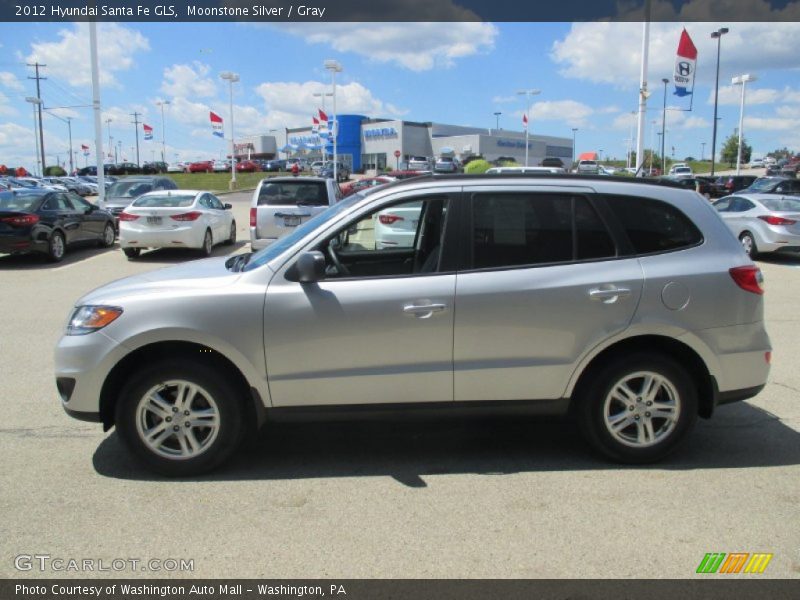 Moonstone Silver / Gray 2012 Hyundai Santa Fe GLS