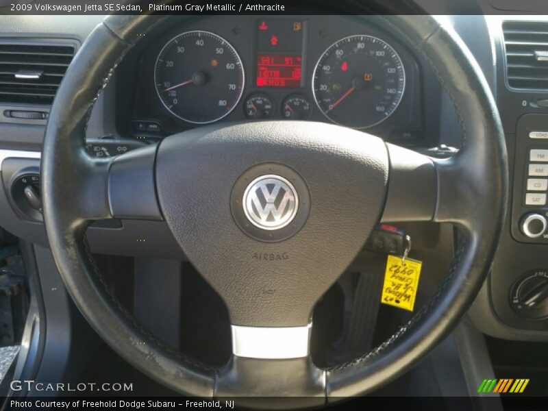 Platinum Gray Metallic / Anthracite 2009 Volkswagen Jetta SE Sedan