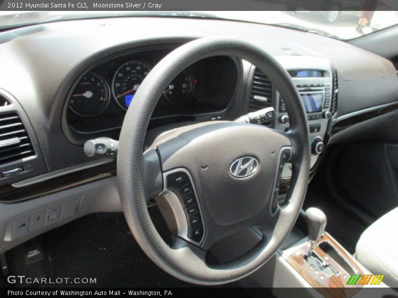 Moonstone Silver / Gray 2012 Hyundai Santa Fe GLS
