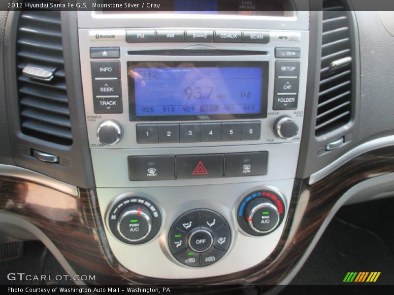 Moonstone Silver / Gray 2012 Hyundai Santa Fe GLS