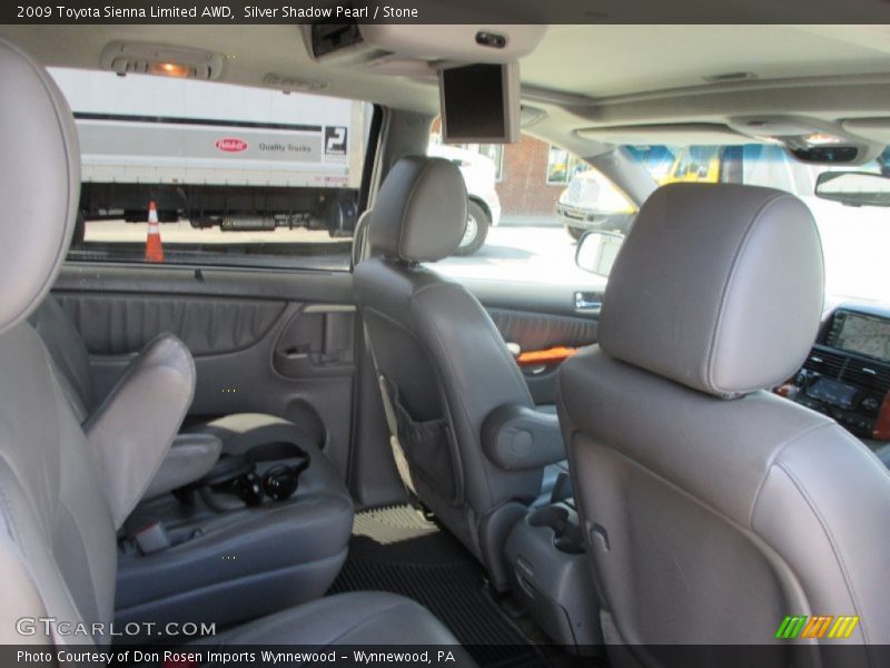 Silver Shadow Pearl / Stone 2009 Toyota Sienna Limited AWD