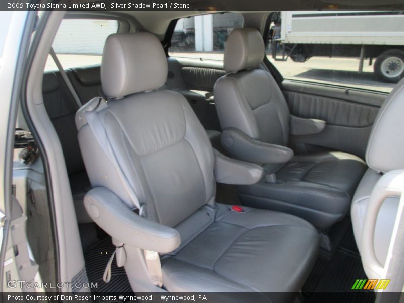 Silver Shadow Pearl / Stone 2009 Toyota Sienna Limited AWD