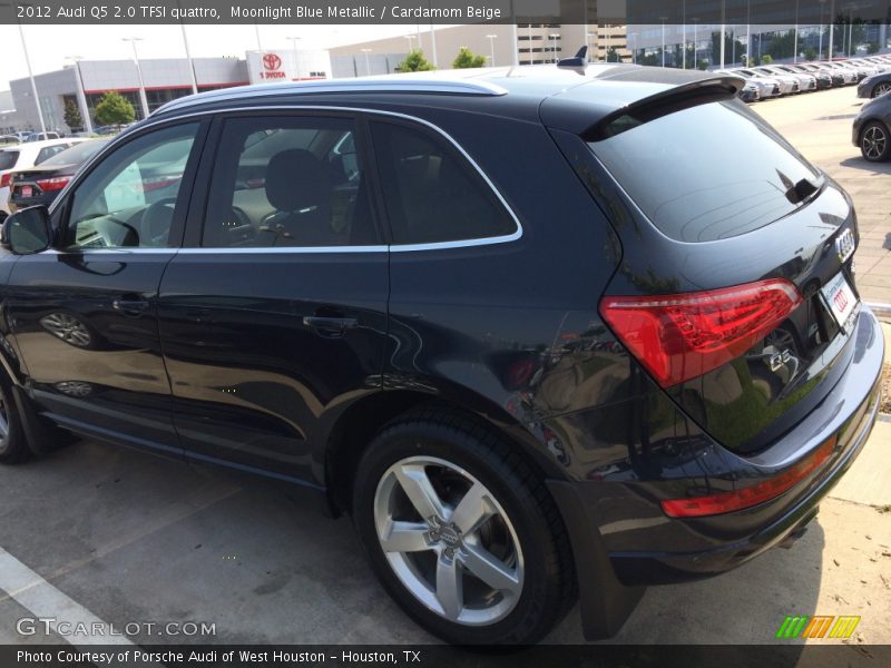 Moonlight Blue Metallic / Cardamom Beige 2012 Audi Q5 2.0 TFSI quattro