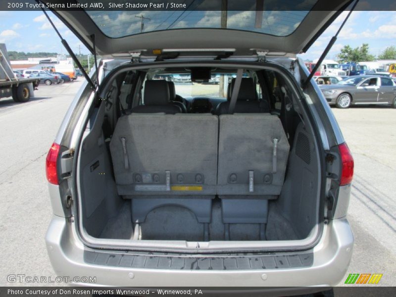 Silver Shadow Pearl / Stone 2009 Toyota Sienna Limited AWD