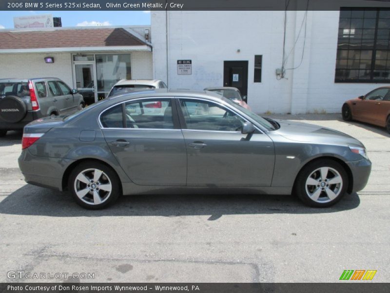 Olivin Green Metallic / Grey 2006 BMW 5 Series 525xi Sedan
