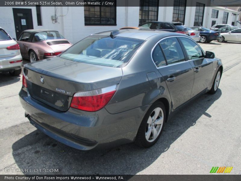 Olivin Green Metallic / Grey 2006 BMW 5 Series 525xi Sedan