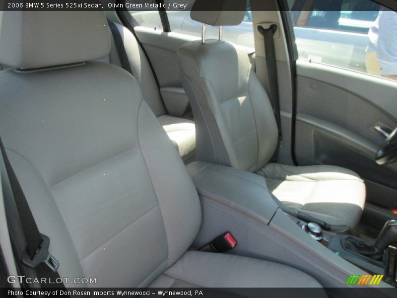 Olivin Green Metallic / Grey 2006 BMW 5 Series 525xi Sedan