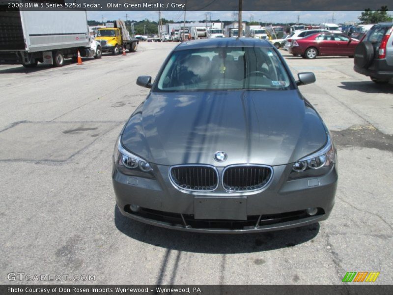 Olivin Green Metallic / Grey 2006 BMW 5 Series 525xi Sedan