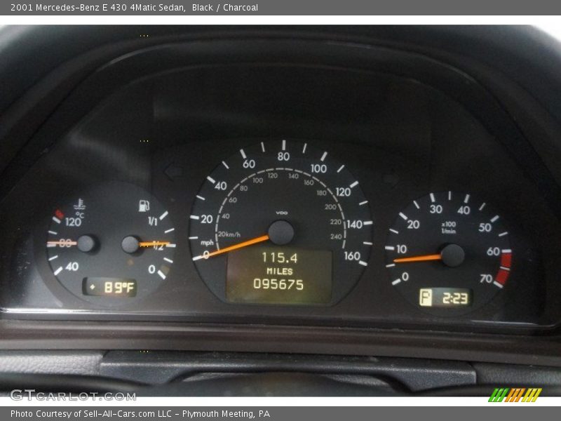  2001 E 430 4Matic Sedan 430 4Matic Sedan Gauges