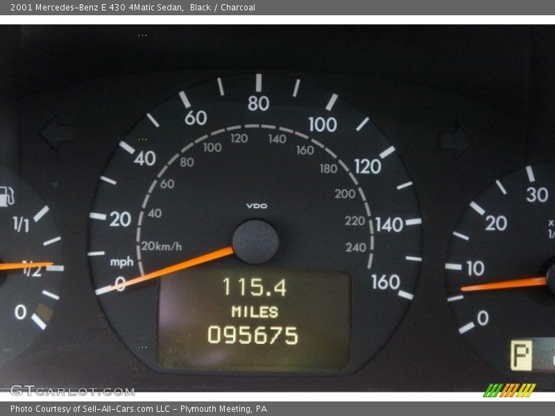 Black / Charcoal 2001 Mercedes-Benz E 430 4Matic Sedan
