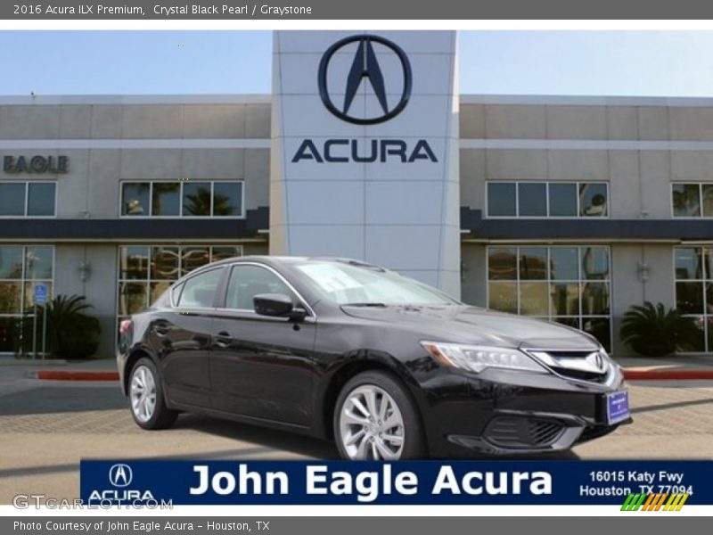 Crystal Black Pearl / Graystone 2016 Acura ILX Premium