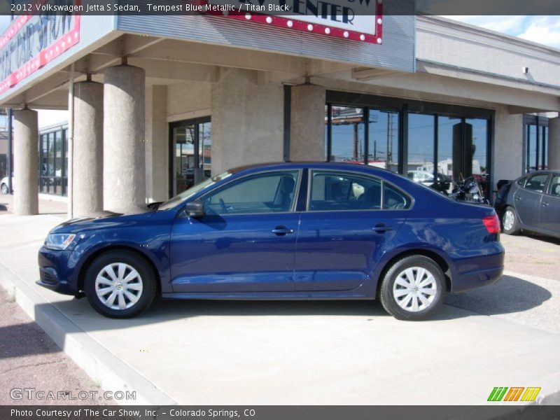 Tempest Blue Metallic / Titan Black 2012 Volkswagen Jetta S Sedan