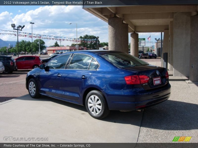 Tempest Blue Metallic / Titan Black 2012 Volkswagen Jetta S Sedan