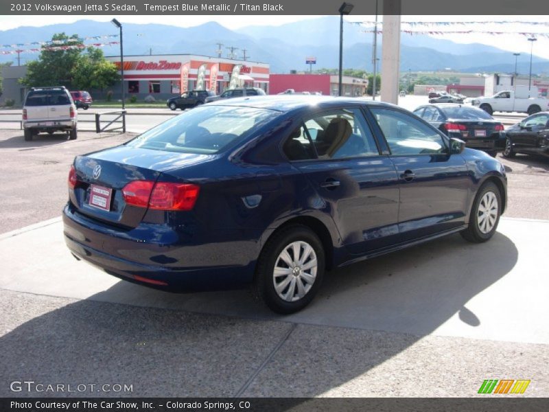 Tempest Blue Metallic / Titan Black 2012 Volkswagen Jetta S Sedan