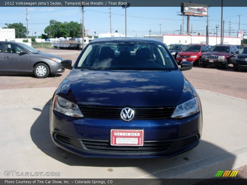 Tempest Blue Metallic / Titan Black 2012 Volkswagen Jetta S Sedan