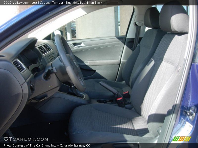 Tempest Blue Metallic / Titan Black 2012 Volkswagen Jetta S Sedan