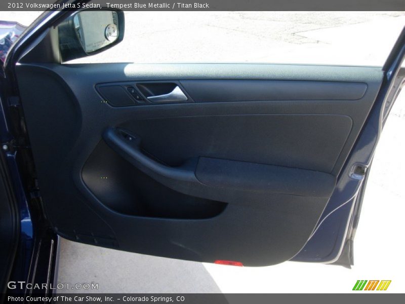 Tempest Blue Metallic / Titan Black 2012 Volkswagen Jetta S Sedan
