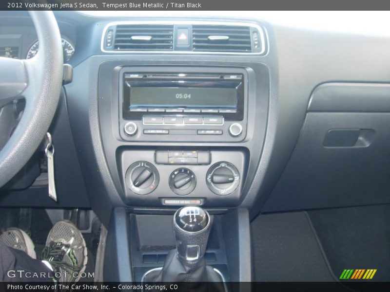 Tempest Blue Metallic / Titan Black 2012 Volkswagen Jetta S Sedan