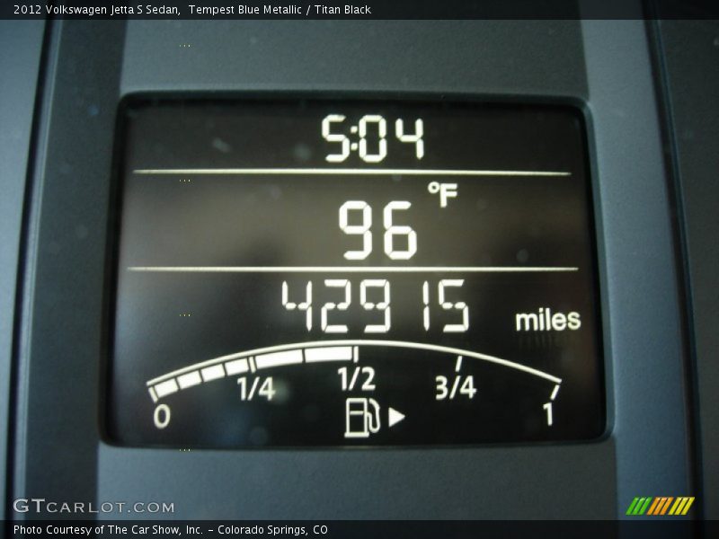 Tempest Blue Metallic / Titan Black 2012 Volkswagen Jetta S Sedan