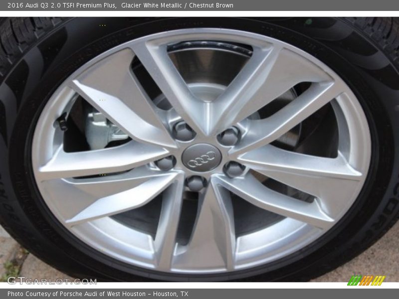 Glacier White Metallic / Chestnut Brown 2016 Audi Q3 2.0 TSFI Premium Plus