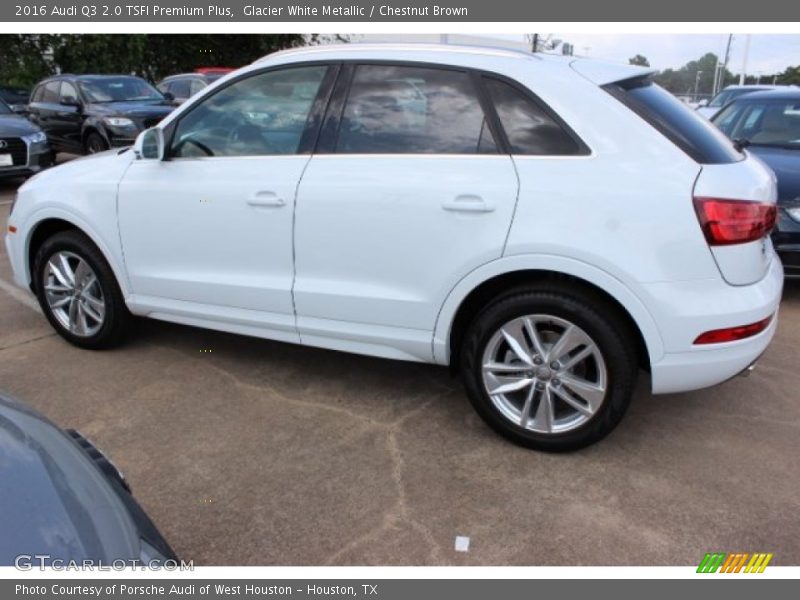 Glacier White Metallic / Chestnut Brown 2016 Audi Q3 2.0 TSFI Premium Plus