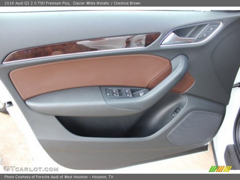 Glacier White Metallic / Chestnut Brown 2016 Audi Q3 2.0 TSFI Premium Plus